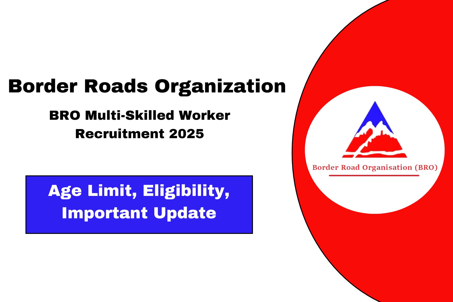 Border Roads Organization MSW Recruitment 2025 for 411 Posts Apply Now