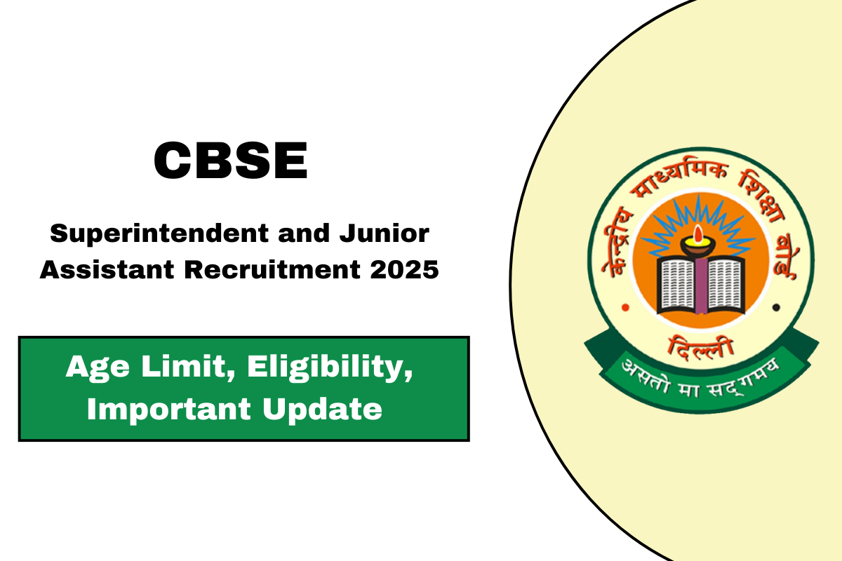 CBSE Recruitment 2025 - Apply online for 212 posts at cbse.gov.in