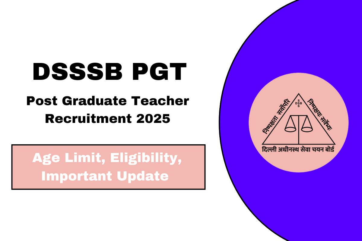 DSSSB PGT Notification 2025 Pdf - Apply online for 432 Posts