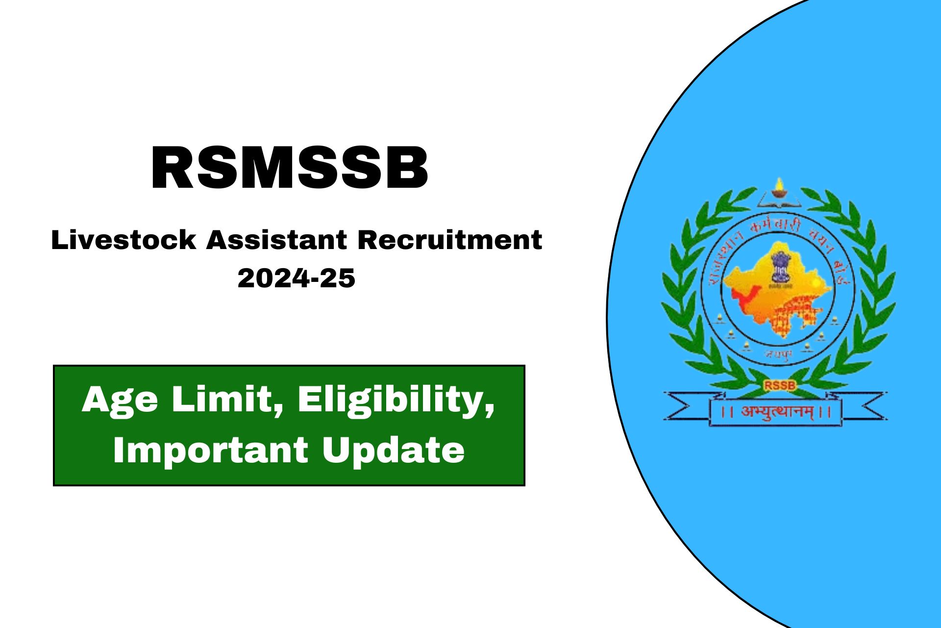 Rajasthan Livestock Assistant Vacancy 2025 Notification Out for 2541 posts